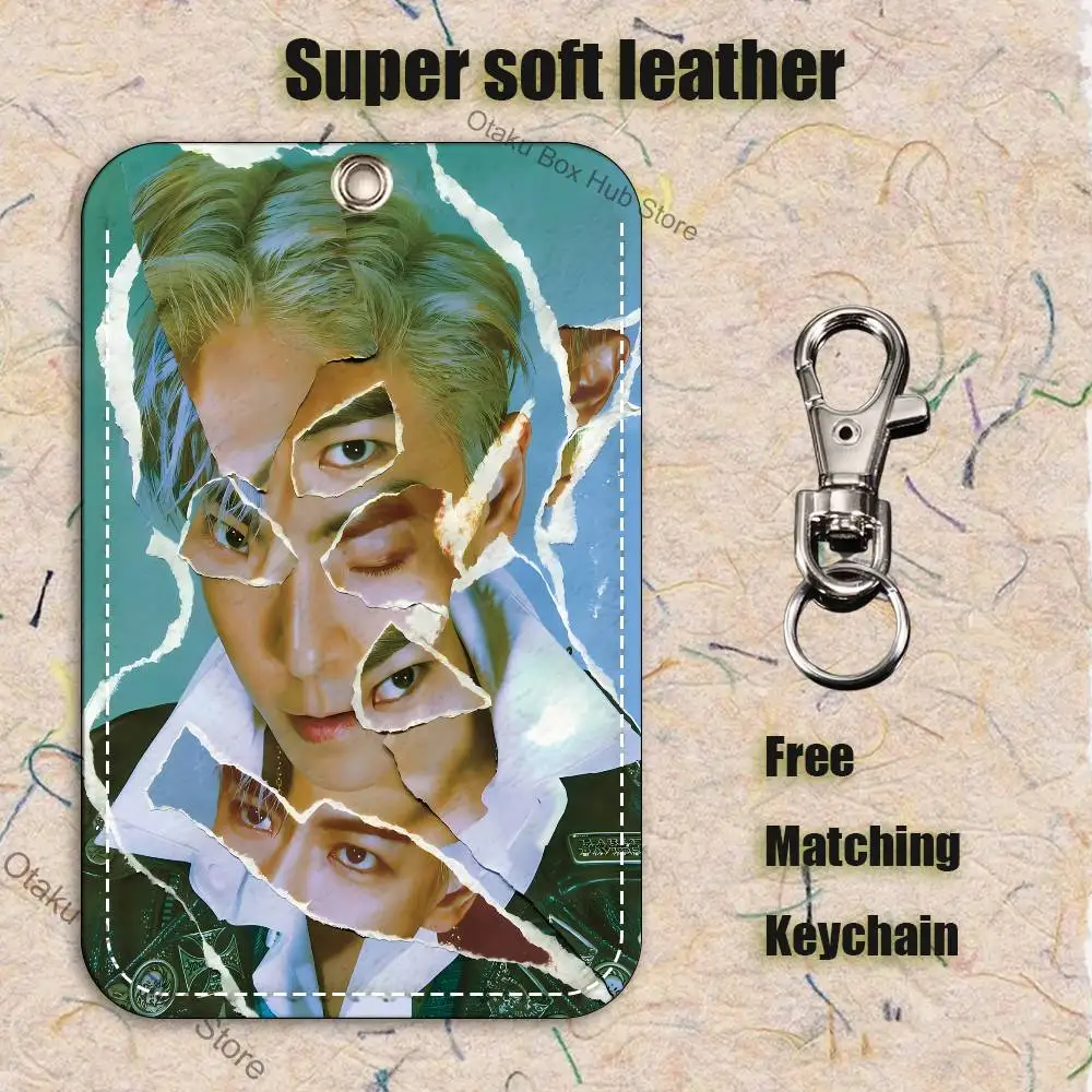 C-Choi s-seung Hyun T-TOP porte-clés pour banque affaires porte-carte de travail carte d'étudiant étui de protection carte de Bus