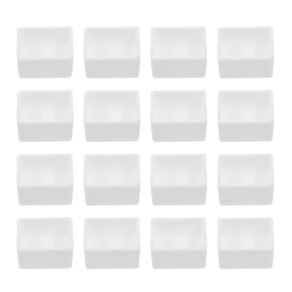 60Pcs Empty Watercolor Pans 1.8ml Thick-Walled White Plastic Paint Holder Tray for DIY Acrylic Oil Painting Portable Travel
