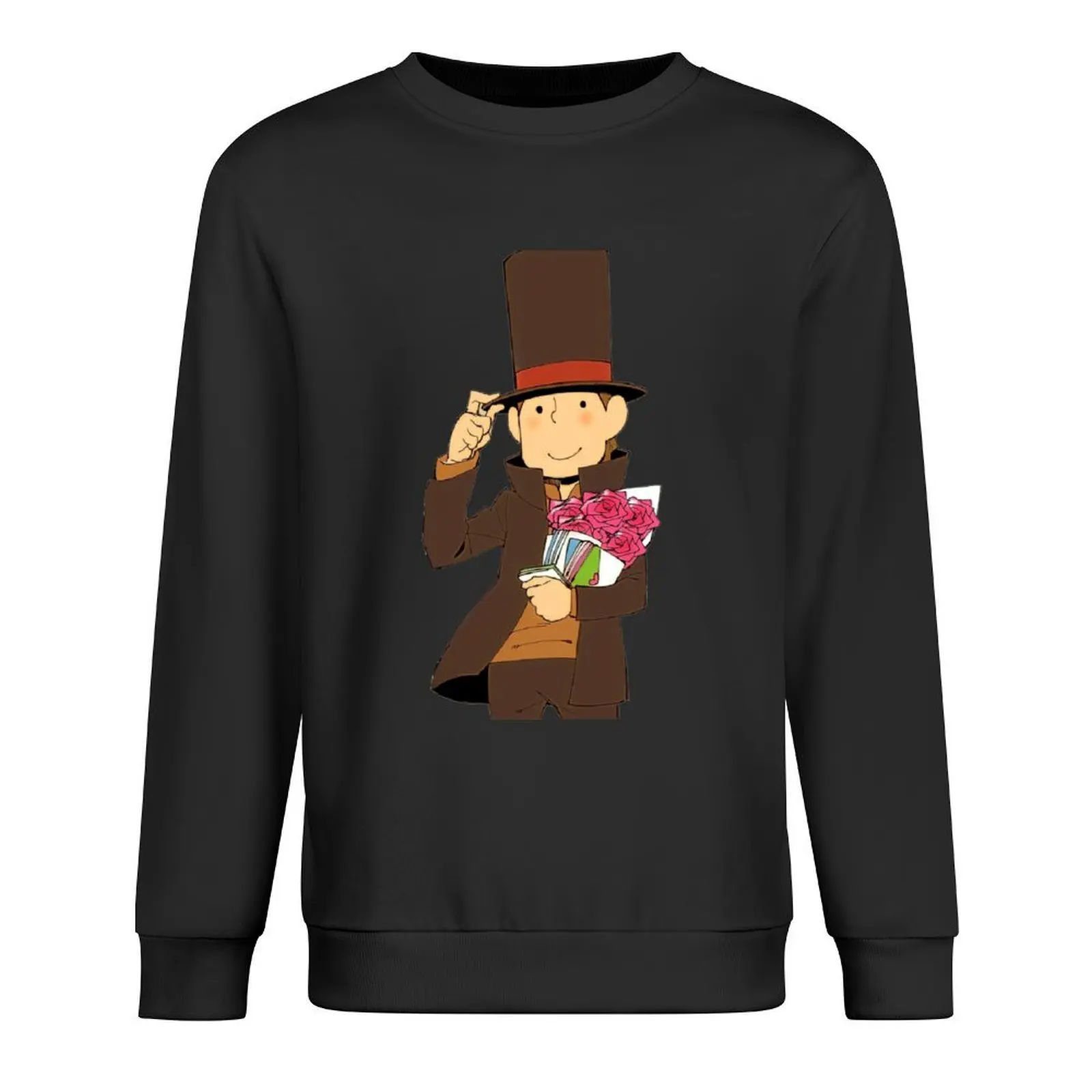 

Romantic Professor Layton Pullover graphic t shirts men men's clothes korean autumn clothes anime clothes hooded sweatshirts