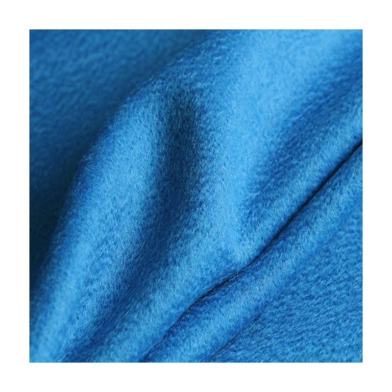 Redraspberry Blue Mohair Wool Water Ripple Fabric Garment Materials Autumn Women Overcoat DIY Sewing Cloth Tailor Freeshipping