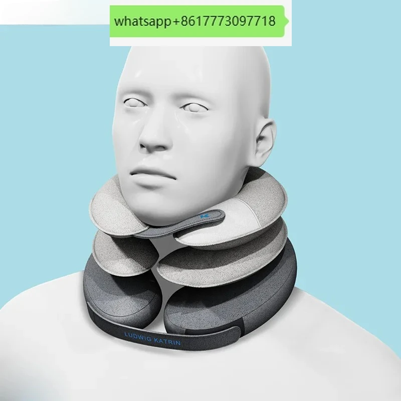 

Cervical traction fixator Half-fleece inflatable liner Three-layer cervical traction instrument