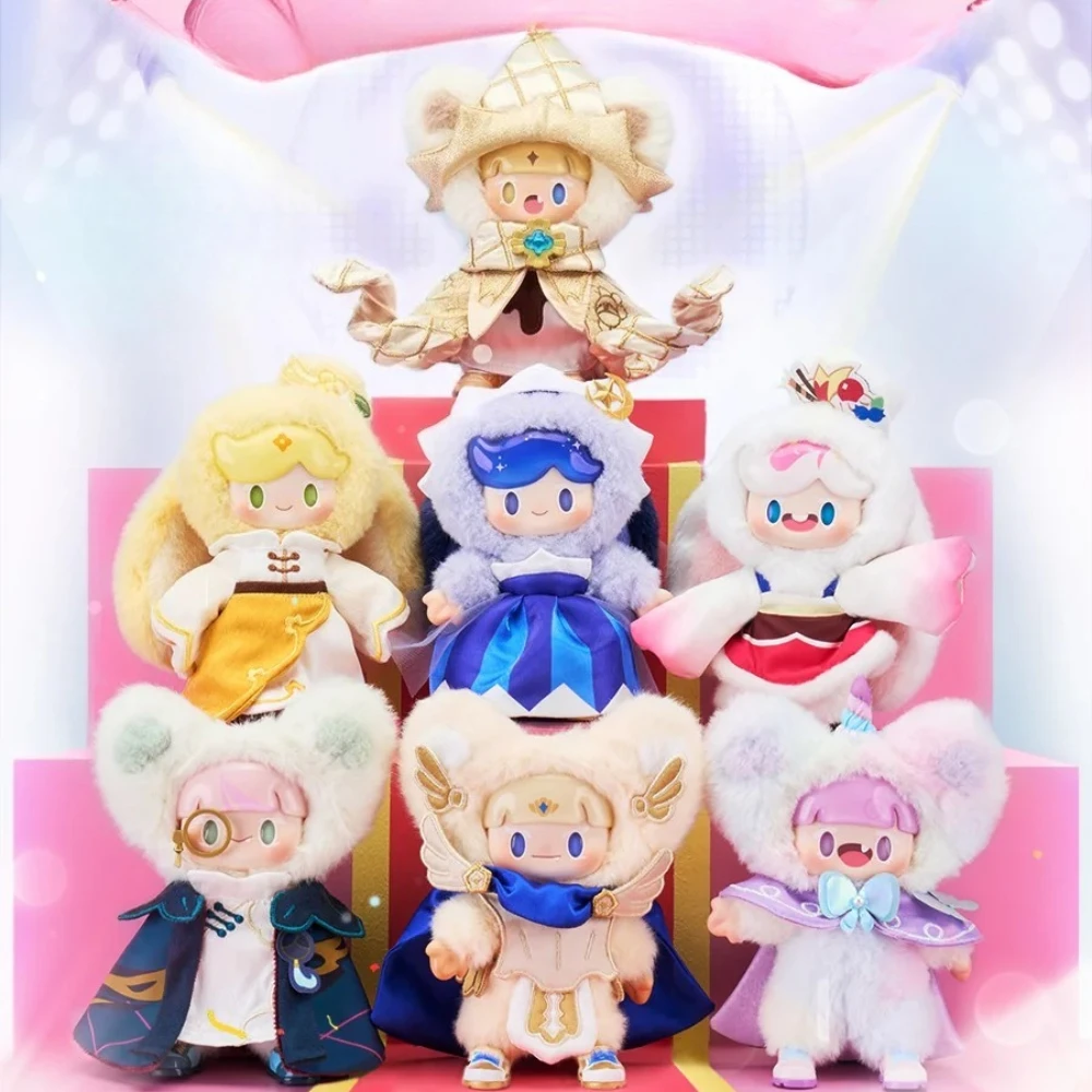 دو يتوهم كوكي تظهر سلسلة أفخم صناديق أعمى سر مفاجأة المفاتيح صندوق Kawaii الفينيل الوجه حقيبة قلادة الدمى العصرية الهدايا #1