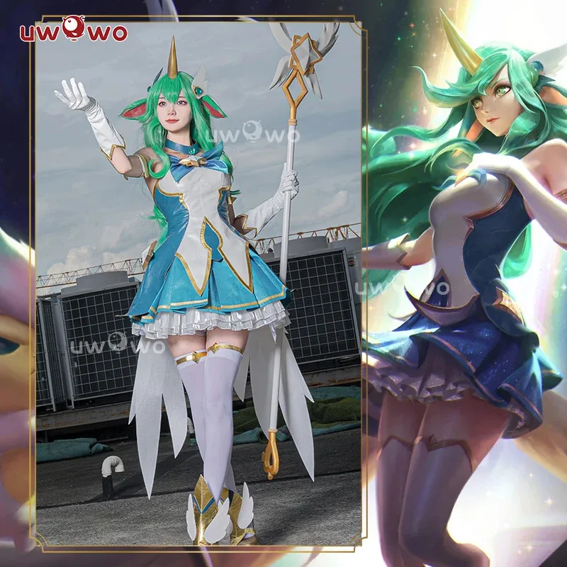 

IN STOCK UWOWO Soraka Cosplay League of Legends/LOL: Star Guardian Soraka SG Cosplay Costume Dress Halloween Cos