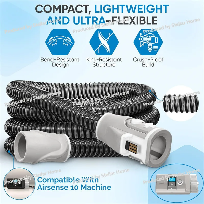 For ResMed S10 Ventilator Accessories Constant Temperature Pipe Heating Circuit Heating Line CPAP for AirSense10 -CPAP Tubing