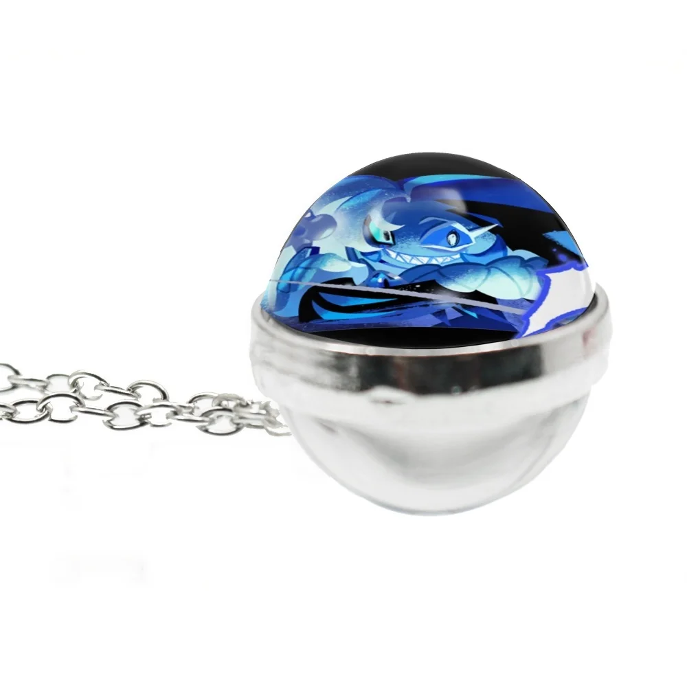 Hot Sales Game Cookie Run Kingdom Ancient Beast Shadow Milk Cookie 20mm Ball Keychain Handmade Alloy Accessories Fans Gift