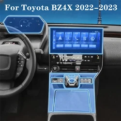 Car Door Center Console Media Dashboard Navigation TPU Anti-scratch Protector Film For Toyota BZ4X 2022-2023 Car Accessories