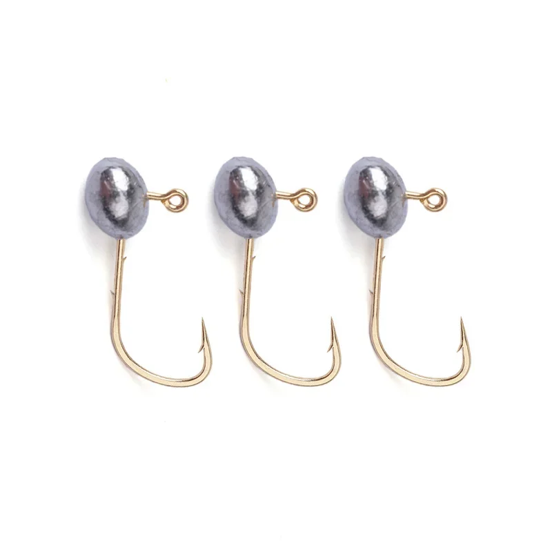10pcs Mini Jig Head Hook Rockfish Exposed Lead Head Hook Barbed Hook Trout Soft Worm Lure Jig Fishing Hook Fishing Tackle image 4
