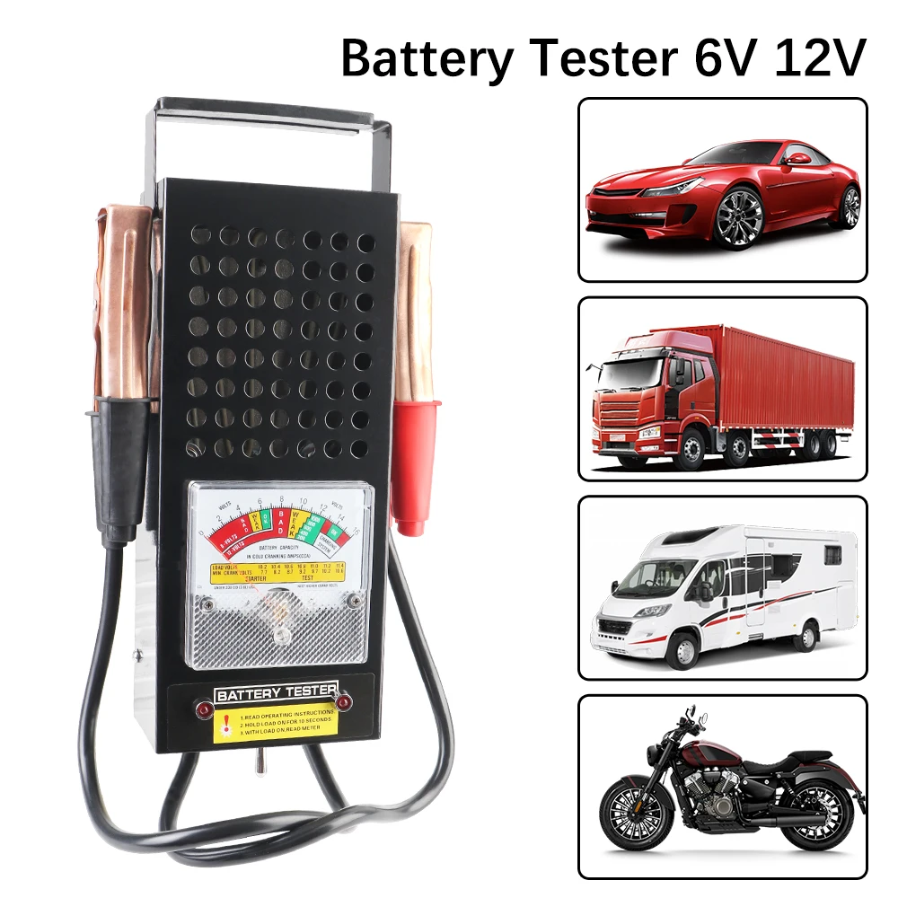 

Car Battery Load Tester Auto Car Truck Accumulator For Lead Acid Battery 6V 12V Discharge Test Alternator 80AH 100AH 120AH 200AH