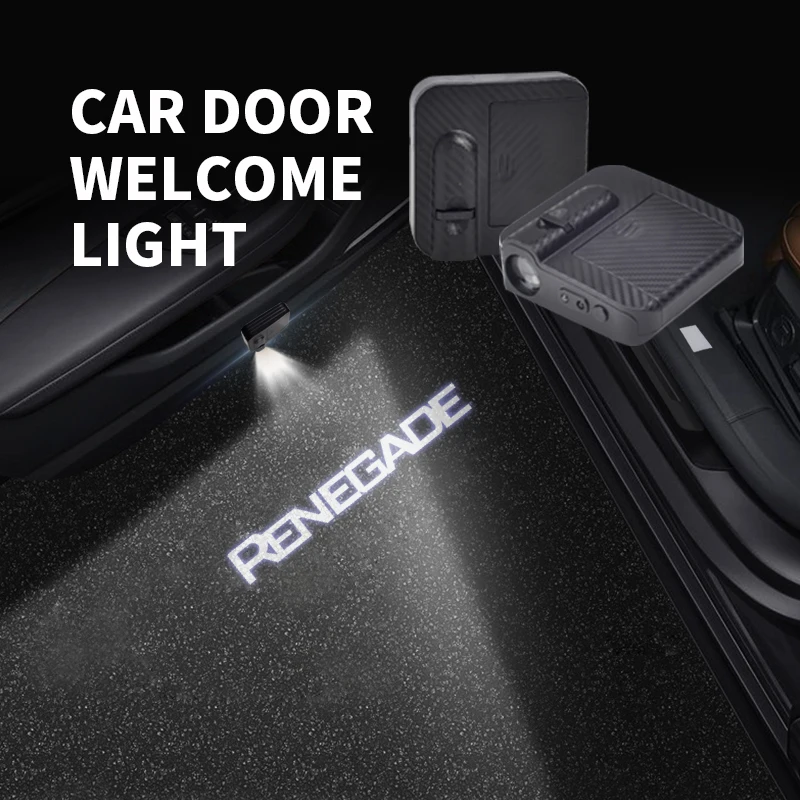 HD LED per Renegade Logo fuoristrada Liberty SUV Car Door luce di cortesia proiettore HD lampada di benvenuto