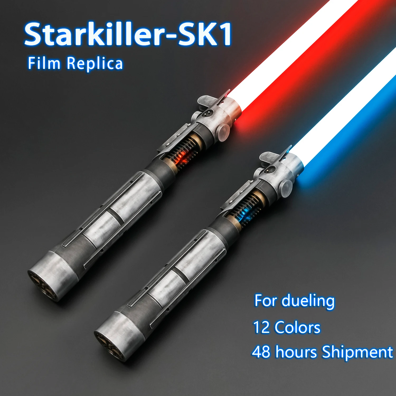 

TXQSABER Weathered Lightsaber Metal Hilt Heavy Dueling Proffie 2.2 Light Sword SNV4 Neo Pixel Laser Cosplay