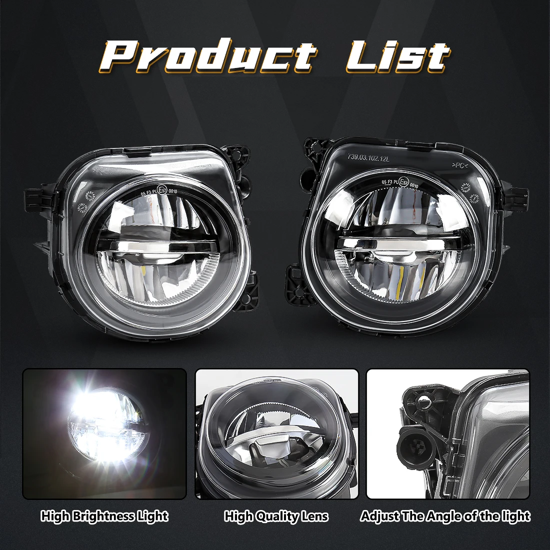 Car Fog Lamp For BMW 5 Series F07 F10 F11 F18 LCI 528i 535i 550i 2013 2014 2015 2016 Front Headlight 63177311293 63177311294 12V