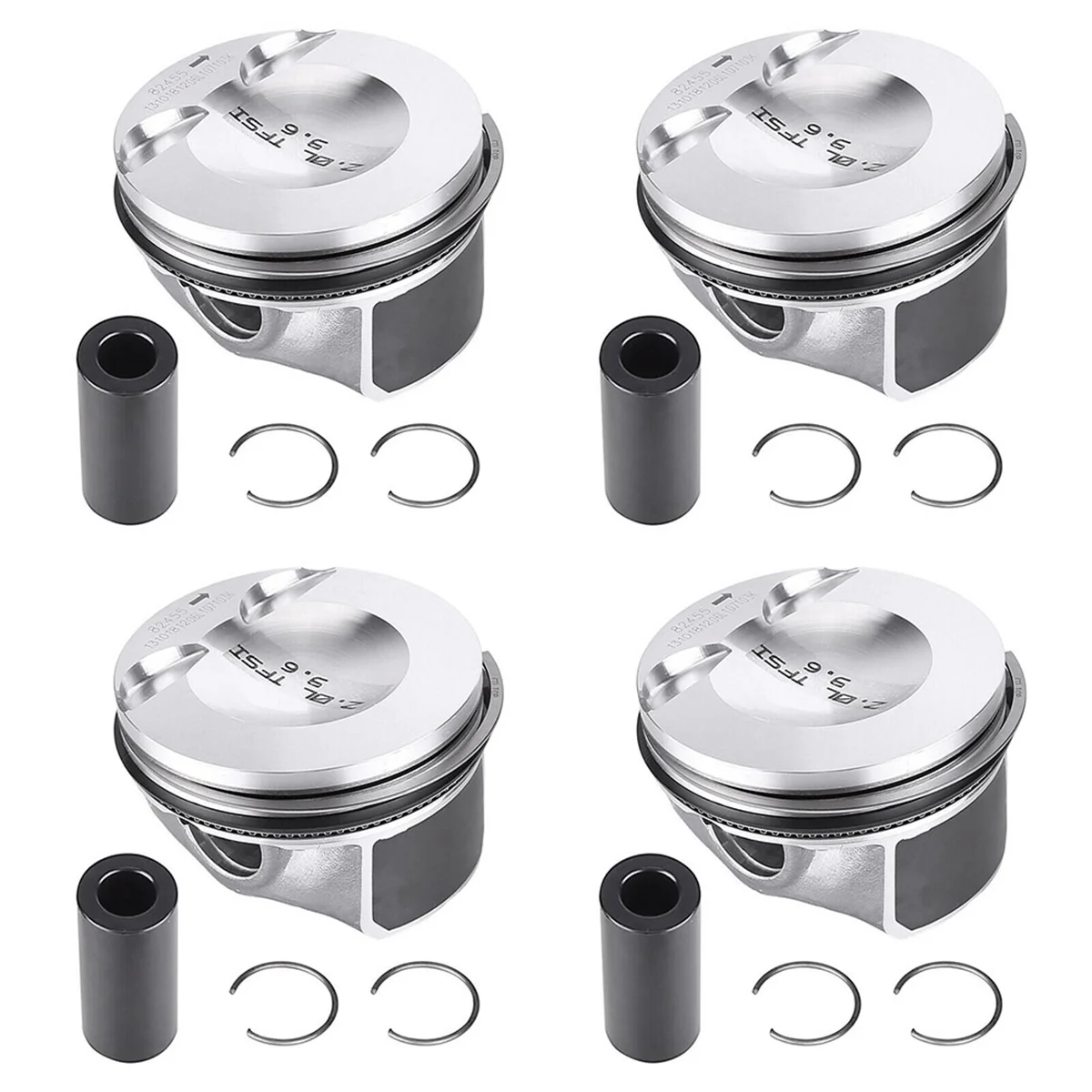 23mm Engine Piston & Rings Set 06H107065DM 06H107065CM for Audi A5 A4 VW Jetta 2.0T