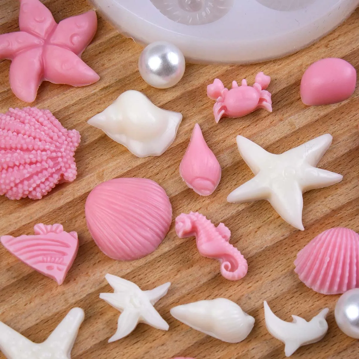 Marine Theme Silicone Candle Mold DIY Seashell Conch Seahorse Scented Candles Dec Molds Plaster Crystal Epoxy Resin Craft Making