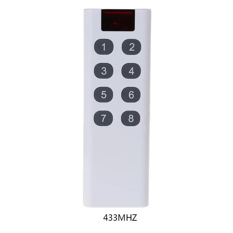 433mhz 8Keys Wireless Learning Code Digital Remote Controller Transmitter  8CH Buttons