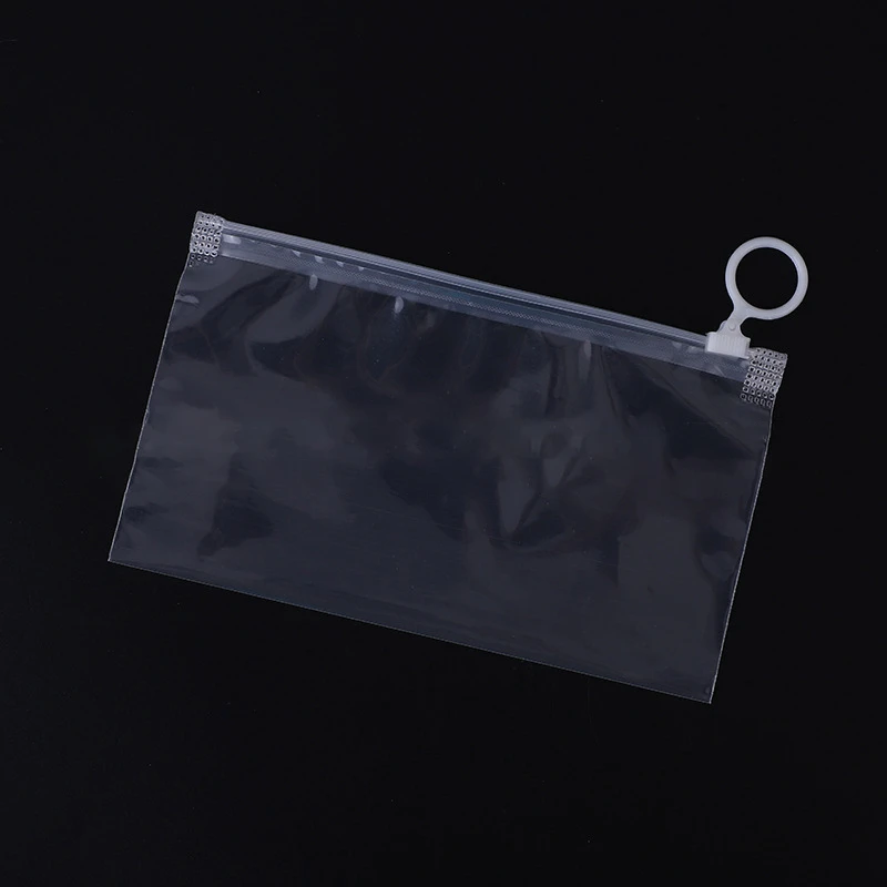 StoBag 50pcs Wholesale Transparent PPE Packaging Bags Ziplock Zipper Small Sealed Pen Mask Stationery Storage Reusable Pouches