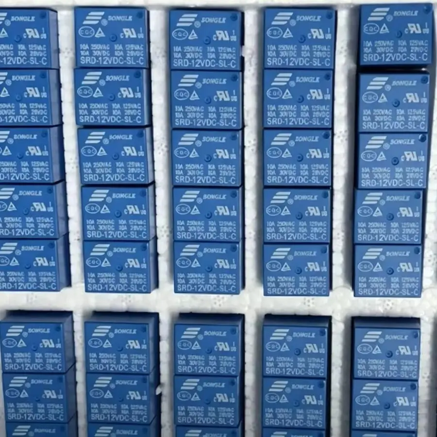 1PCS SRD-05VDC-SL-C SRD-12VDC-SL-C  SRD-24VDC-SL-C 5/12/24VDC 10A 250VAC 1FORMC  5Pin PCB Type Power Relay New original