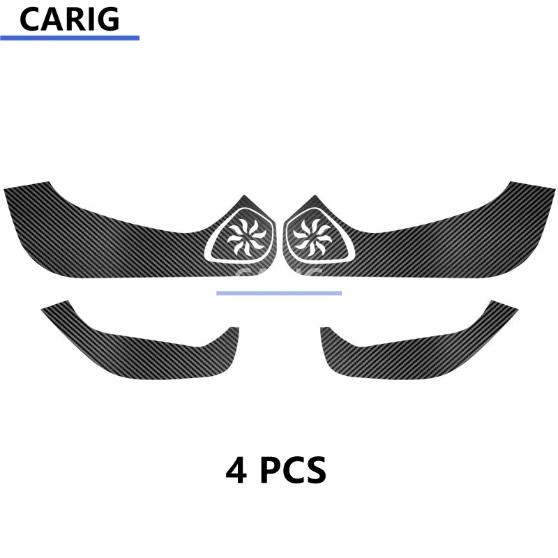 Per CHEVROLET MALIBU 15-22 Porta Anti-calcio Adesivo Modificato In Fibra di Carbonio Interni Auto Pellicola Accessori Modifica