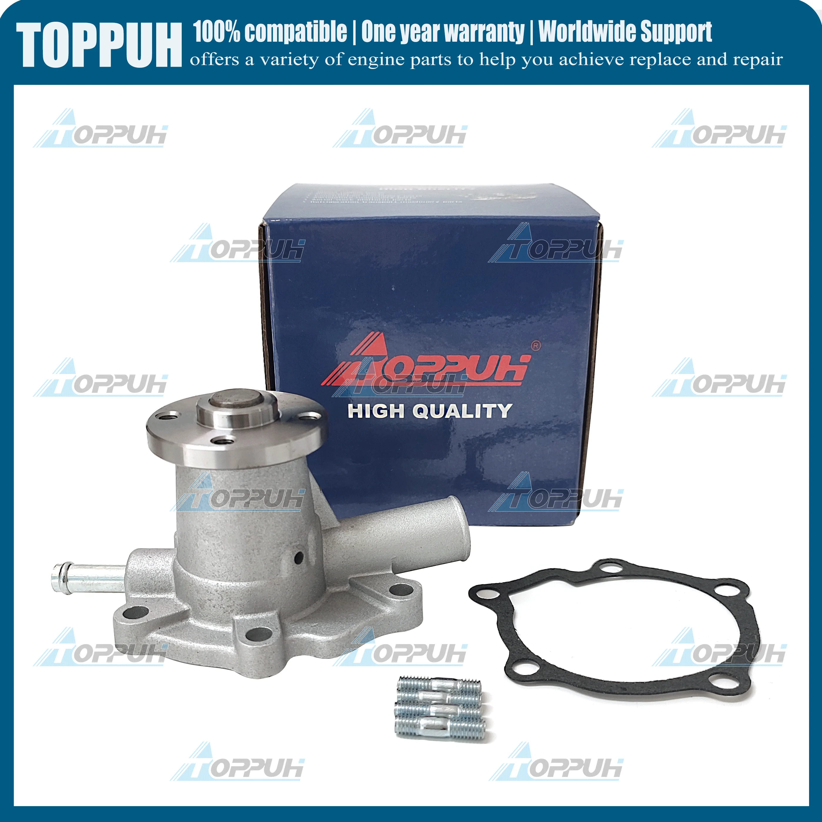 

TOPPUH Water Pump 15534-73030 15852-73030 For Kubota Engine tractor D600 V800 Z400 D750 D850 D950