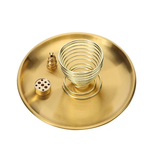 Sisipan Dupa Buatan Tangan Kuningan Kursi Dupa Sembilan Lubang Gulungan Bentuk Tetesan Air Tahan Lama Dudukan Dasar Baki Dupa Kuningan Dekorasi Rumah 8 hakintosh penjualan terbaik - №