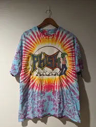 ヴィンテージX-ラージタイダイTシャツ、エイリアンポールツアー、1996フィッシュ420