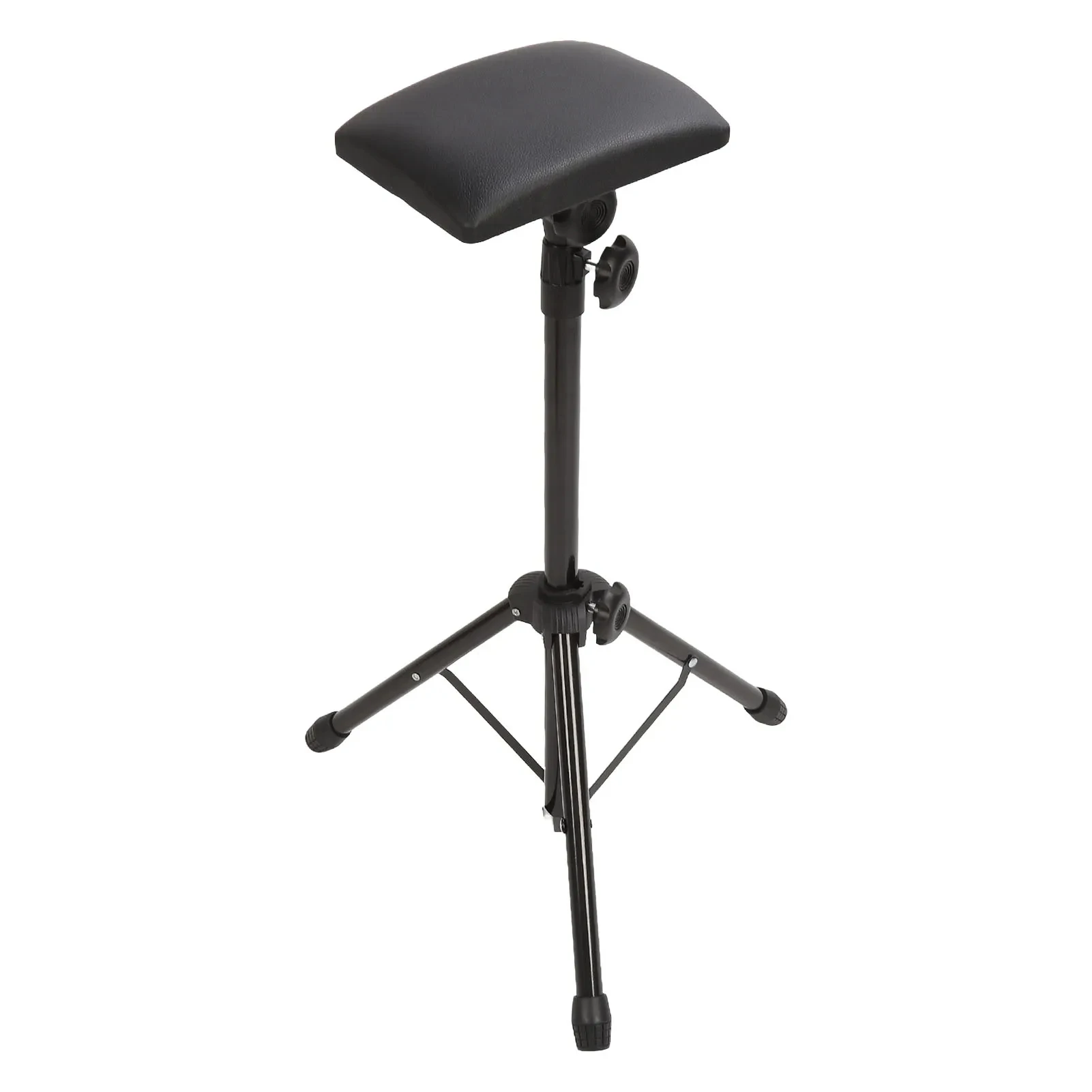 73-112cm Adjustable Height Large Panel Tattoo Workstation Armrest Stand Waterproof Aluminum Heavy Arm Leg Rest Pad Black
