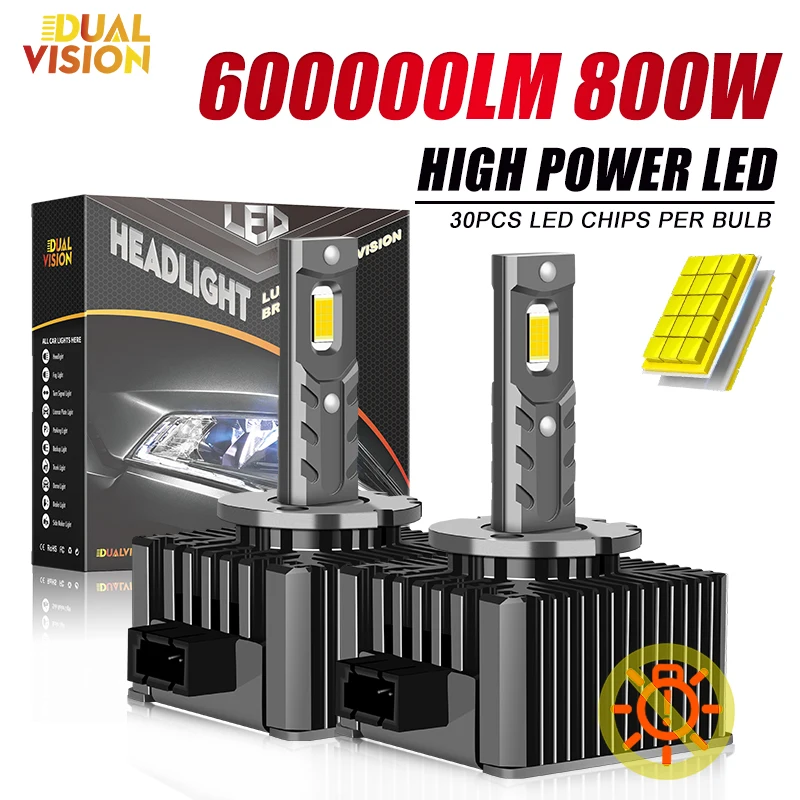 

D Series D1S D3S Led Headlight HID 1:1 D1R D3R 12V Canbus Xenon Bulb D4S D2S D2R D4R Auto Light CSP Chip 6500K 4300K Plug&Play