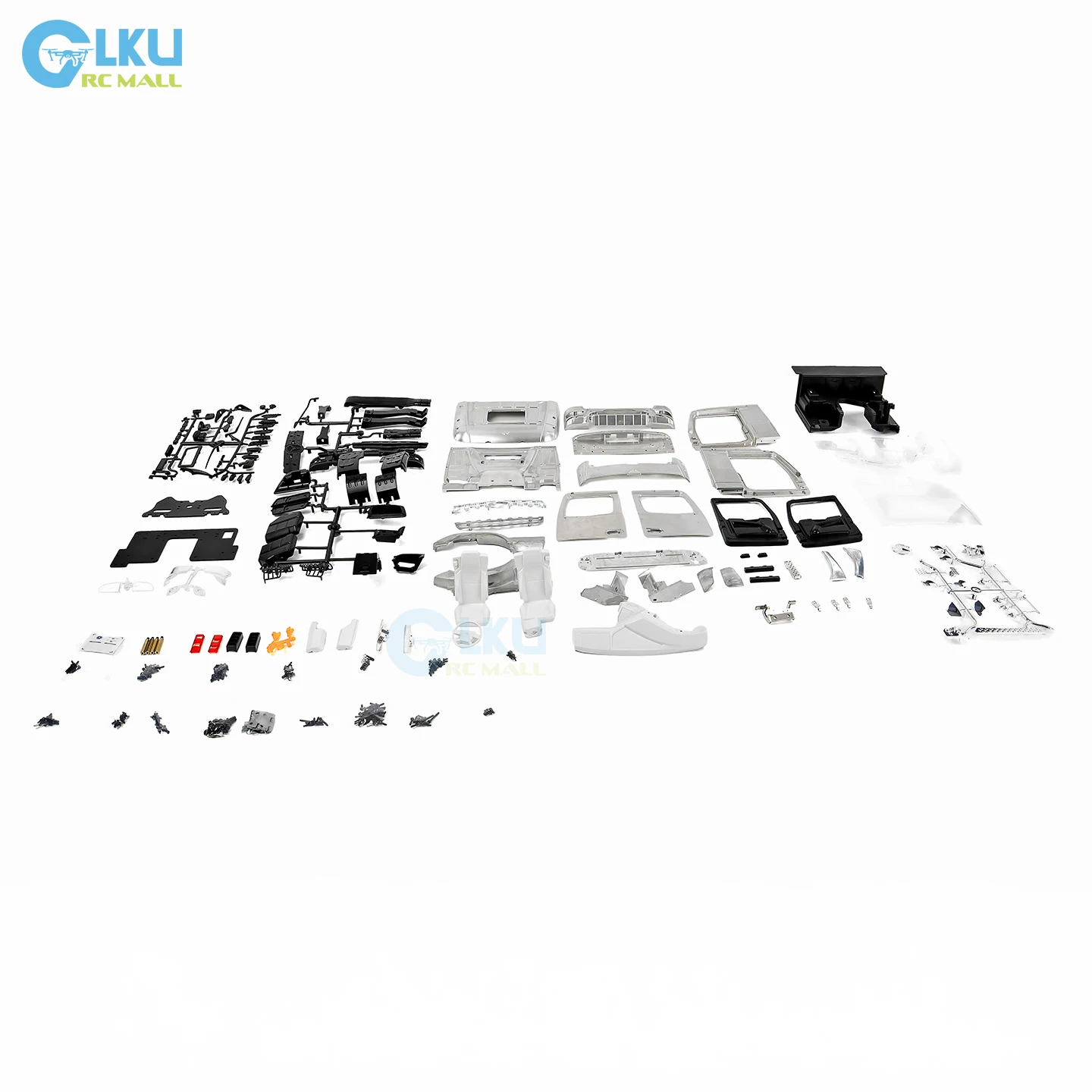 

Цельнометаллический корпус кабины, обработанный на ЧПУ, детали кабины для радиоуправляемого самосвала Tamiya Arocs 3363 в масштабе 1/14