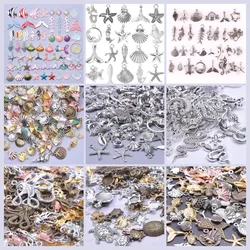 30PCS Random Mixed Charms 500+ Styles Marine Life Charms Fish Starfish Shell Pendant Snake Turtle Charms for Jewelry Making DIY