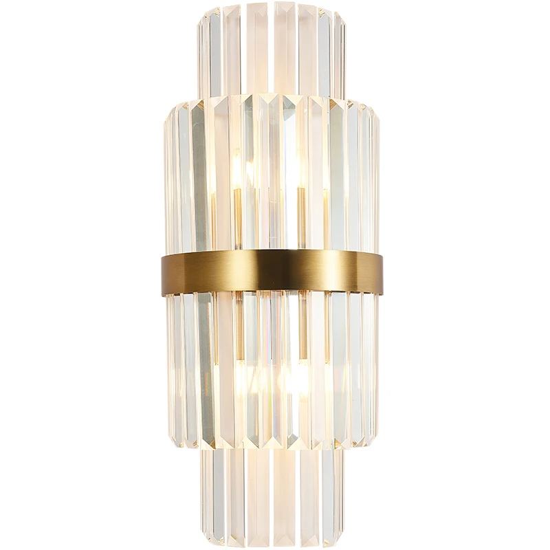 Classic crystal wall light 110v 220v 12v 24v Wall sconce glasses parts decorative vintage crystal wall lamp