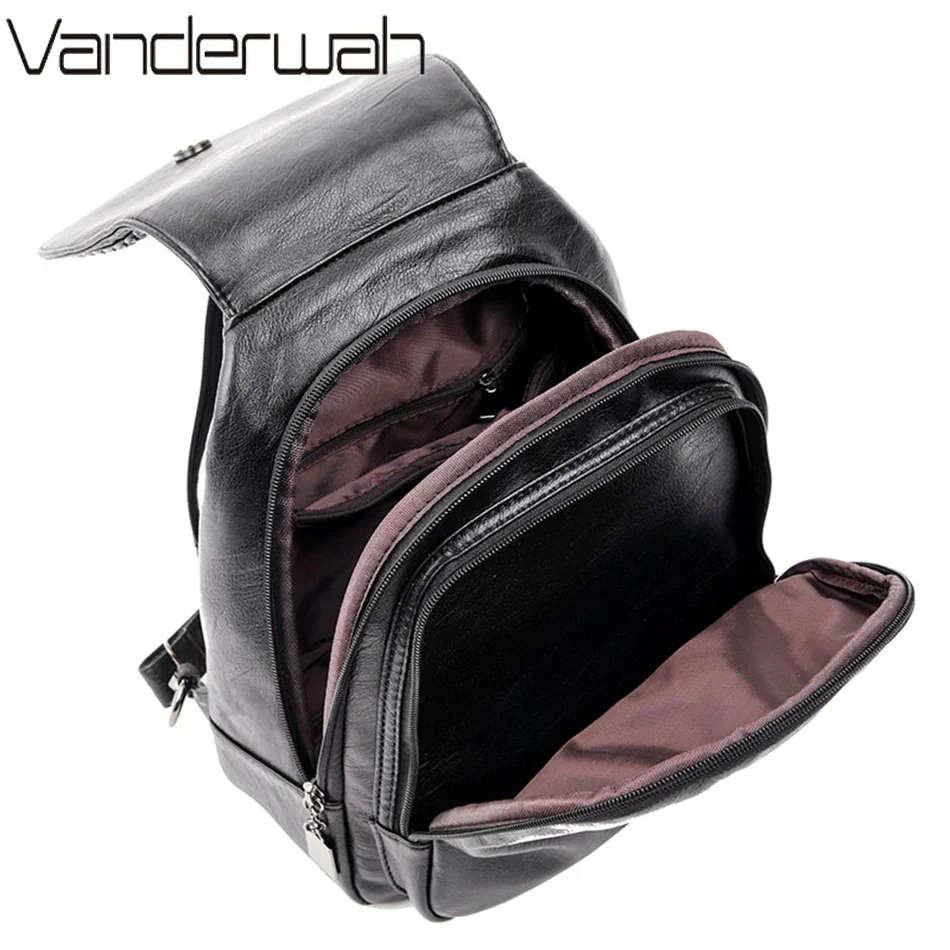Mochilas de cuero suave para mujer, bolsos de hombro tipo bandolera Vintage para mujer, mochila de viaje para mujer, bolso escolar para niña