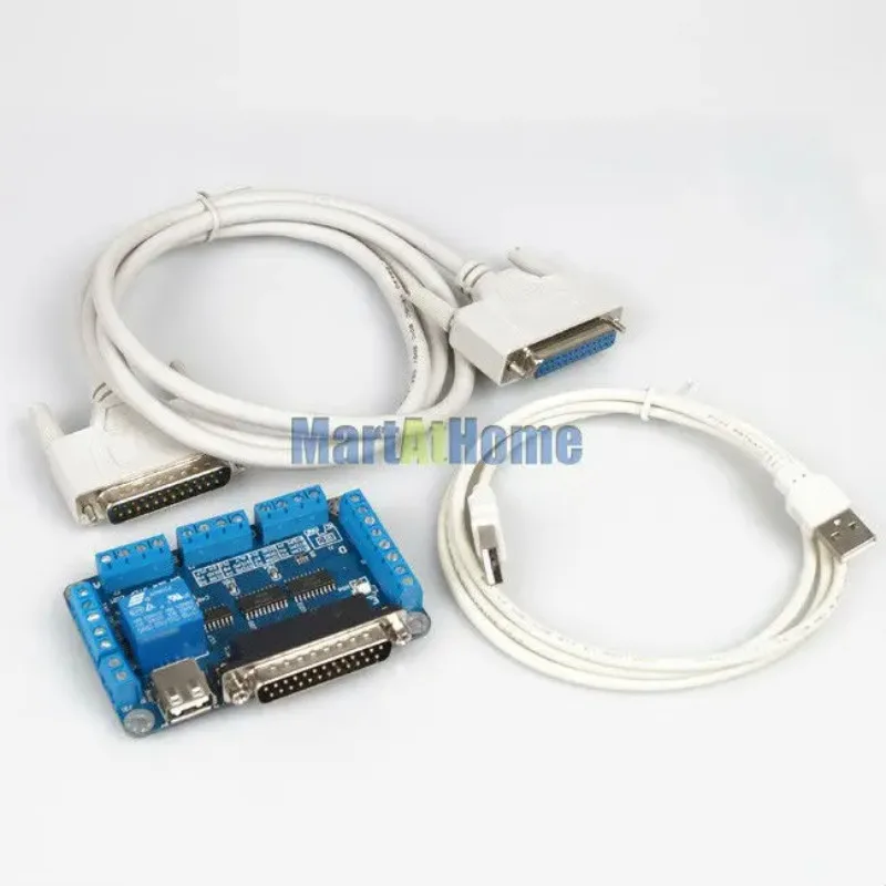 

Плата расширения для 5-осевого ЧПУ, 5В DC, поддержка MACH3/EMC2/KCAM4 для драйверов шаговых двигателей