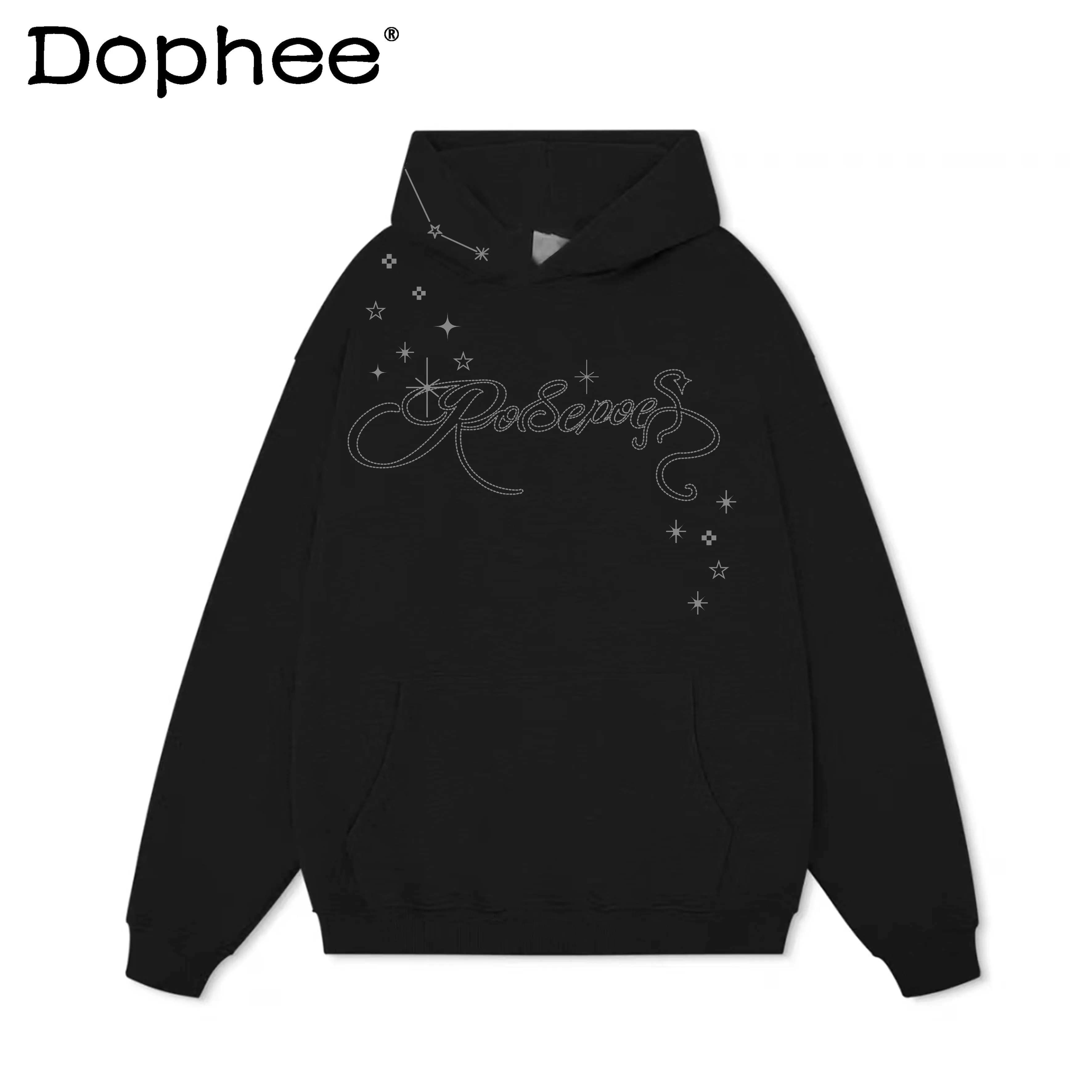 

Американская модная тенденция, толстовка с вышивкой в стиле ретро, унисекс, осенний новый свободный белый топ с длинными рукавами для пар