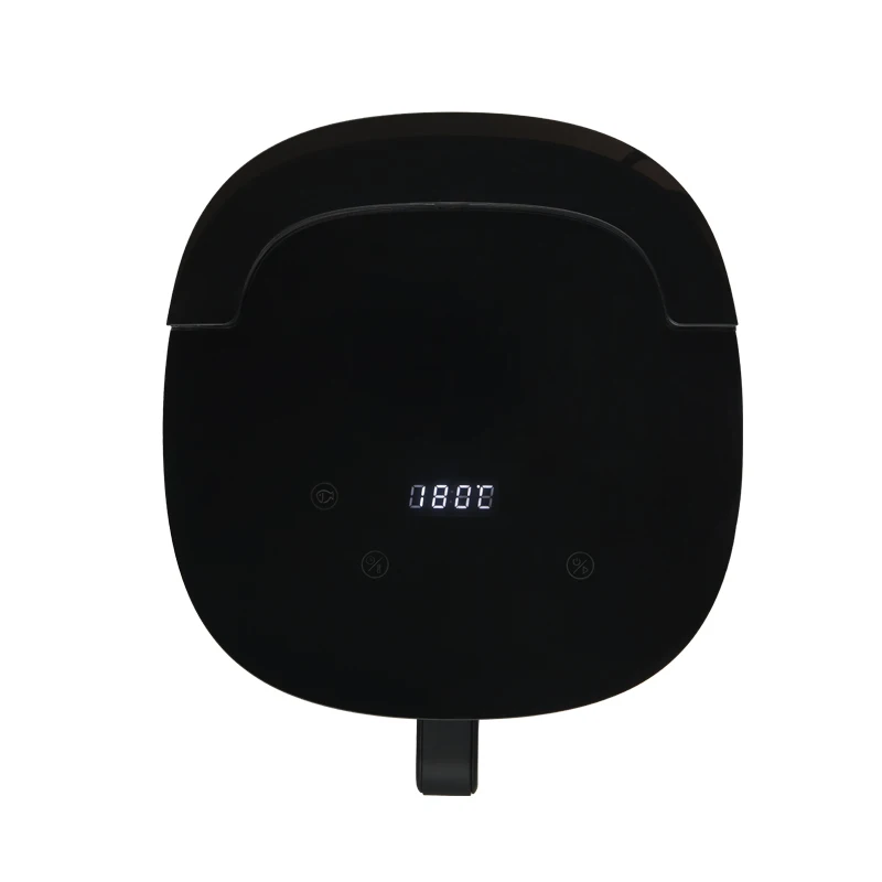 Square Clear Glass Pot Air Fryer House Digital Control Display Automatic Water Spray Electric Oven 4.2L 1300W Plastic Hornos TOC