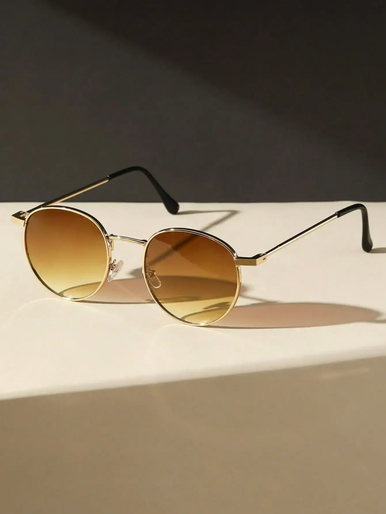 1 قطعة للجنسين إطار دائري معدني خمر Y2K نظارات شمسية كاجوال للخارجية عطلة يومية القيادة الملابس والاكسسوارات