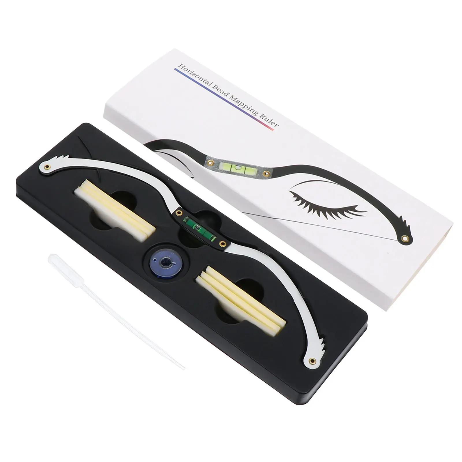 

1Pcs Eyebrow Ruler Metal Professional Shaping Tool Accurate Positioning Measuring Tool for Eyebrow Tattoo Level