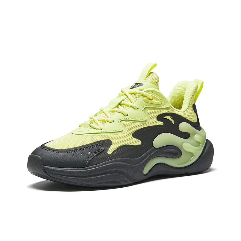 Anta Fabric Casual Shoes Men's Neon Light Green/Carbon Gray 112518841-4 - view 3