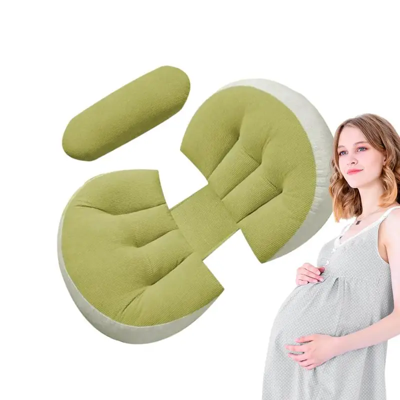 Coussin Lombaire Confortable en Forme de Coquillage pour Femme Enceinte, Oreiller de Corps, Fournitures de Grossesse pour Dormeuses Latérales