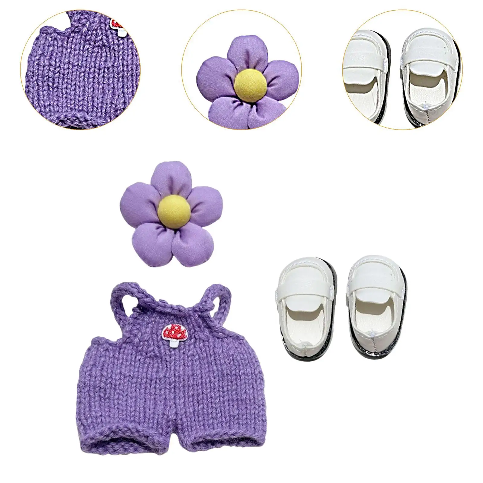 6.69in roupas de boneca acessórios de boneca bonito roupas de boneca terno roupas de boneca para festa