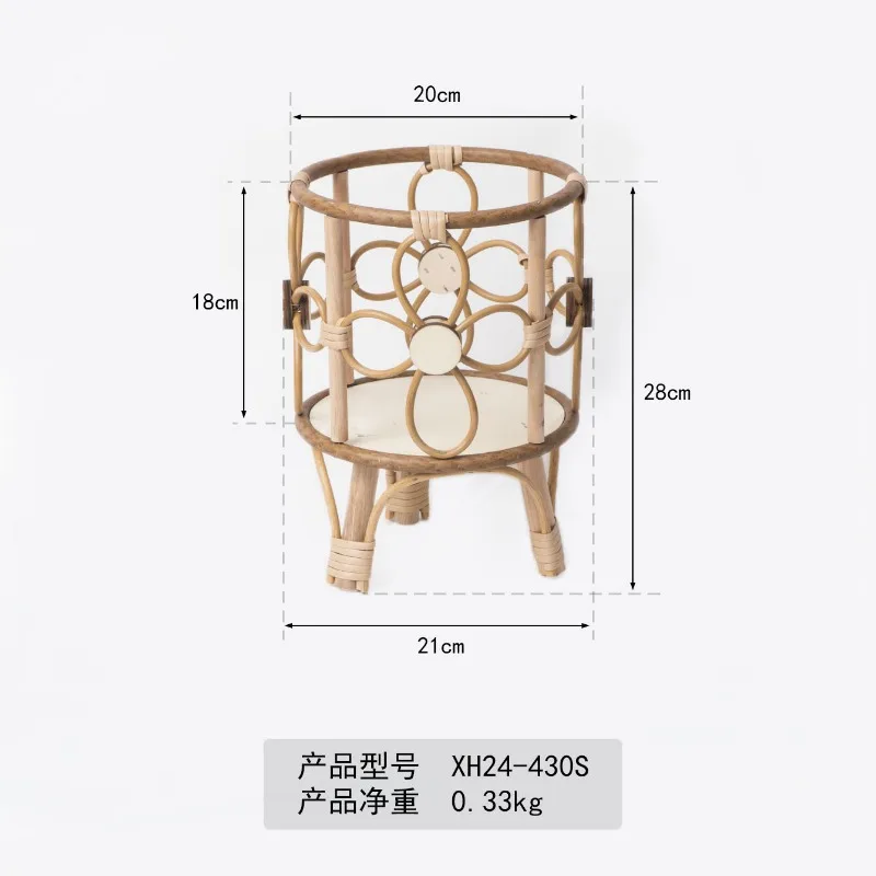 Nachahmung Rebe Landschaft Stil Hohl Blume Rack Desktop Kreative Blumentopf Rack Balkon Handgemachte Weben