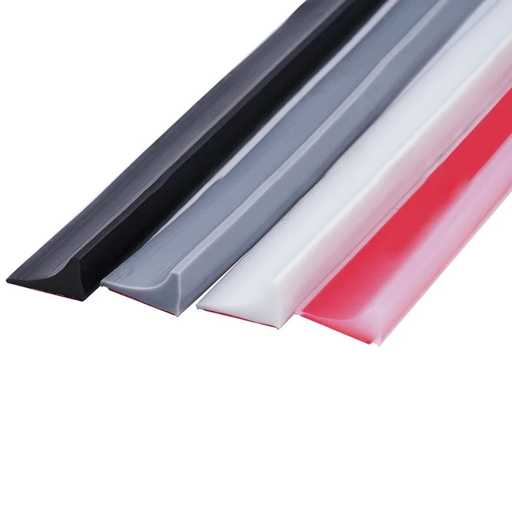Barriera per l'acqua di ritenzione del bagno striscia di gomma barriere per doccia in Silicone tappo per l'acqua cucine striscia di tenuta di separazione a secco e a umido