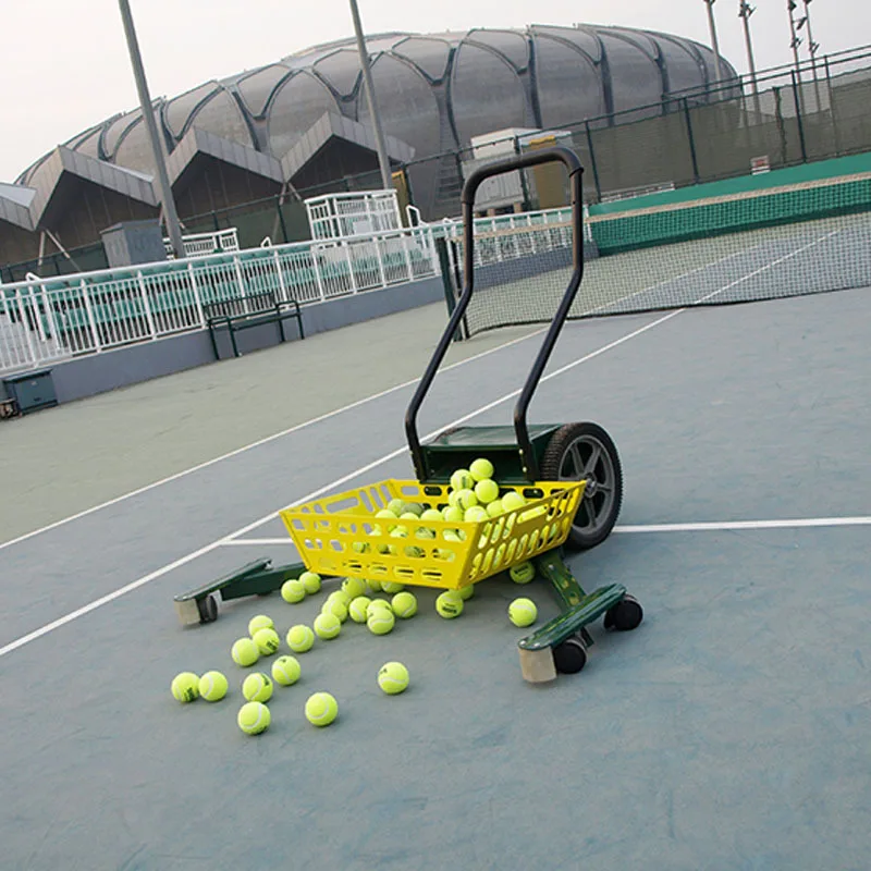 عربة كرة التنس، سلة التقاط السيارة، سلة إطار شبكي