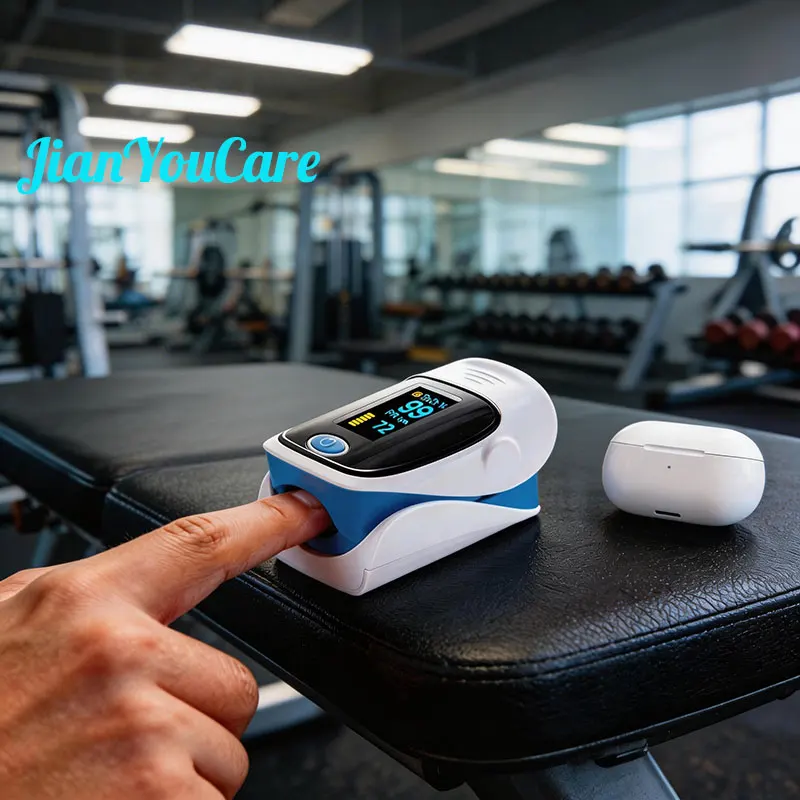 

Цифровой пульсоксиметр JianYouCare с OLED-дисплеем, медицинский измеритель пульса и SpO2, с функцией оповещения о состоянии здоровья, пульсоксиметр на палец с чехлом