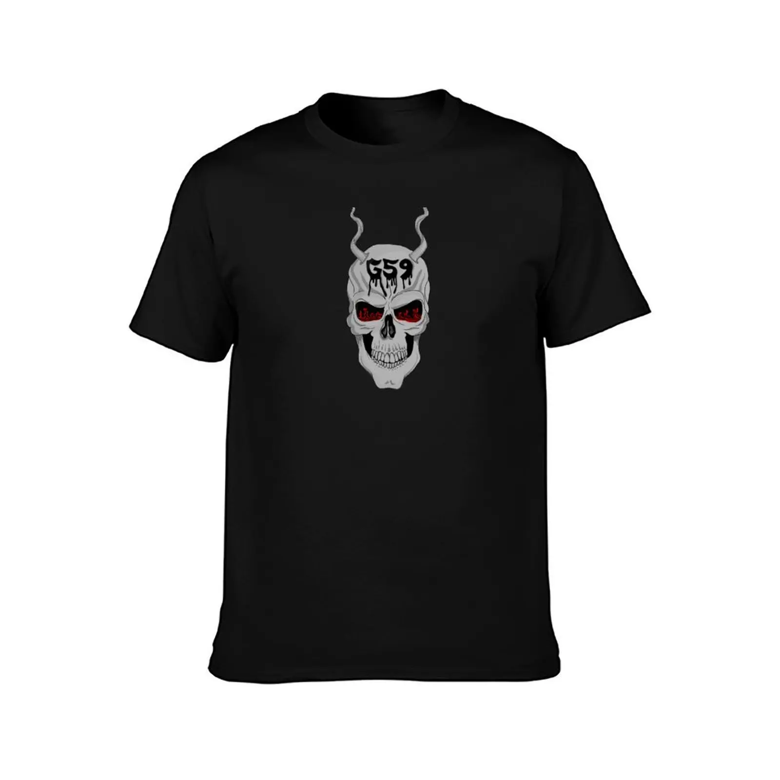 GREYFIVENINE DEMON SKULL T-Shirt vintage graphic tee summer clothes oversized t shirts for men