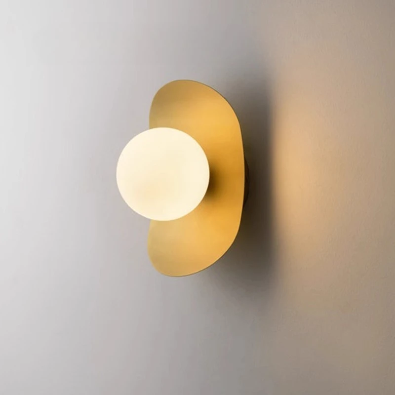 

Минималистичный мраморный шар, светодиодные настенные светильники, фон для гостиной, прихожей, прохода, зеркало, домашний Atmoshere, медные настенные бра, освещение