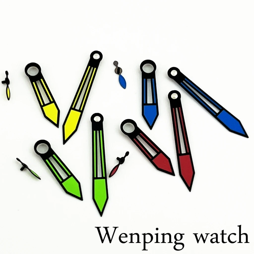 ETA6497 Yellow/Blue/Green/Red Watch Hands Fit ETA 6497 6498 ST3600 3620 Movement Watch Accessory Part