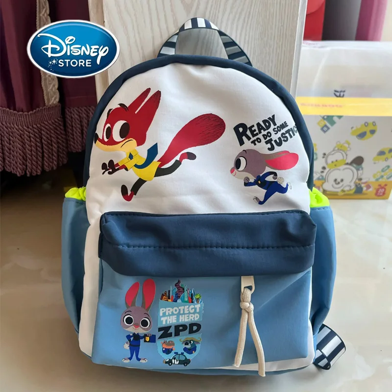 

Мини-рюкзак с изображением зоотопии Диснея, Ника, лиса и кролика Джуди, детский сад, детская сумка для книг