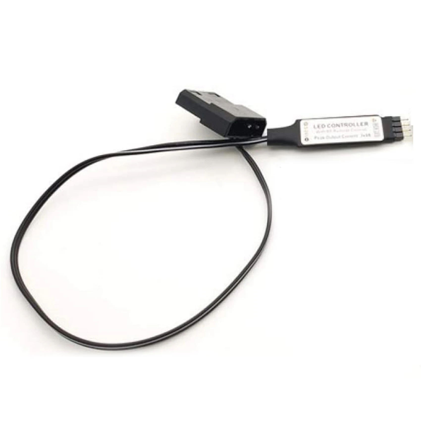 Computer Fan Lighting Effect Controller,5V 3-Pin/12V 4-Pin RGB Fan Equipment Wire Control/Remote Controller with On/Off