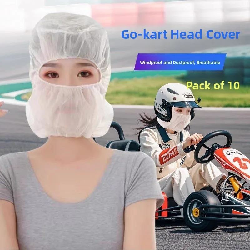 

Одноразовая нетканая защитная шапка-капюшон для автомобиля (полное покрытие), от выпадения волос, дышащая, унисекс, для автомобиля