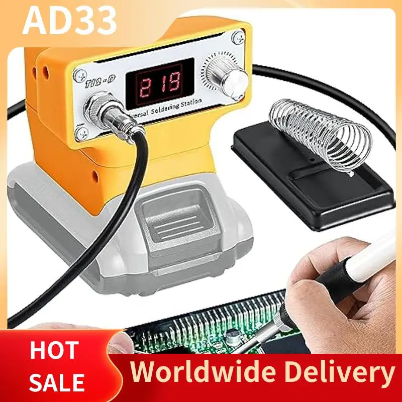 

Top Deals Soldering Iron Station For Dewalt 20V Battery,Battery Powered Digital Soldering Iron With T12 Tip