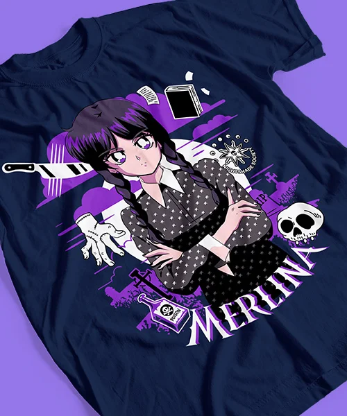 Camiseta unisex Merlina Addamms Serie Netflix